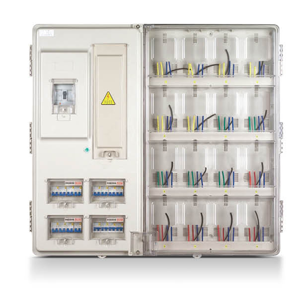  VOK-K1601L  Single phase 16 meter position meter box